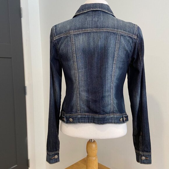 Silver jeans co. Women Vintage-Style Denim Jacket With Button Front & Contr - Picture 3 of 16